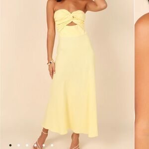Petal and Pup Yellow maxi dress